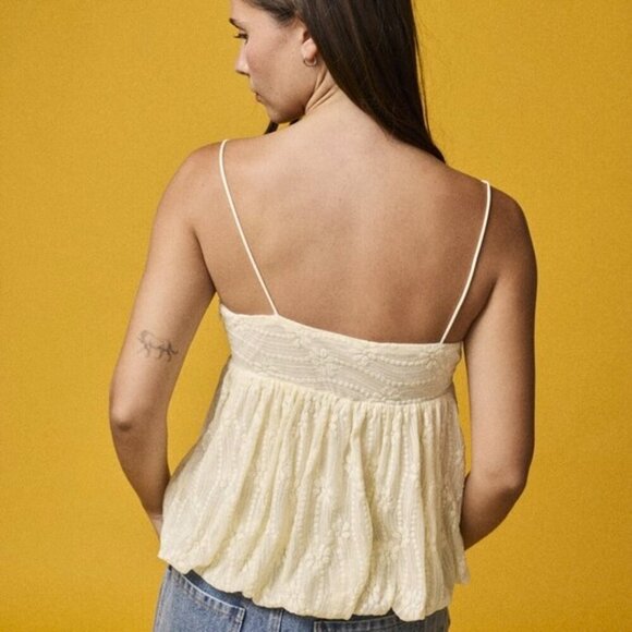 1 LEFT!! BRUSH IT OFF IVORY TANK TOP - Picture 2 of 3